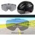 Bike Helmet, Bicycle Helmet Men/Women CPSC Safety Standard with Detachable Magnetic Goggles Adjustable for Adult Road/Biking/Mountain Cycling Helmet BC-001 Bonus with Carrying Bag【Tianium,】