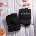 Tactical Fingerless Gloves for Motorbike Motorcycle Cycling Climbing Hiking Hunting Gloves【Medium,Black,】