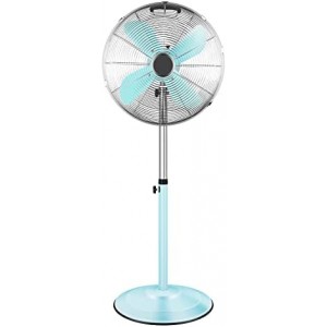 16 Inch High Velocity Stand Fan, Adjustable Heights, 75°Oscillating, Low Noise, Quality Made Fan with 3 Settings Speeds, Heavy Duty Metal for Industrial, Commercial, Residential, Color: Green