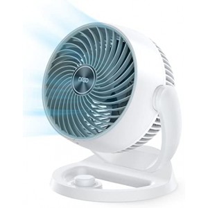 Dreo Desk Fan for Bedroom, Whole Room Air Circulator Fan, 70ft Strong Airflow, 120° adjustable tilt, 28db Low Noise, Quiet, 3 Speeds, 9